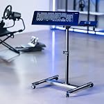 VIVO Black Mobile Keyboard Tray and Mouse Pad Cart, CART-KB1A | Freestanding, Ergonomic Typing Platform with Tilting Design and Height Adjustment