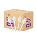Plastic Tea Spoons Medium Weight - White (1000 Count)