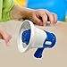 MEGA Portable Mini Megaphone Speaker Toy with Recording Function for Cheerleading Drill Fans Outdoor Sports Gift- Blue