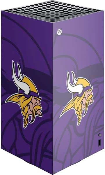 Skinit Decal Gaming Skin Compatible with Xbox Series X Digital Edition Console - Officially Licensed NFL Minnesota Vikings Double Vision Design