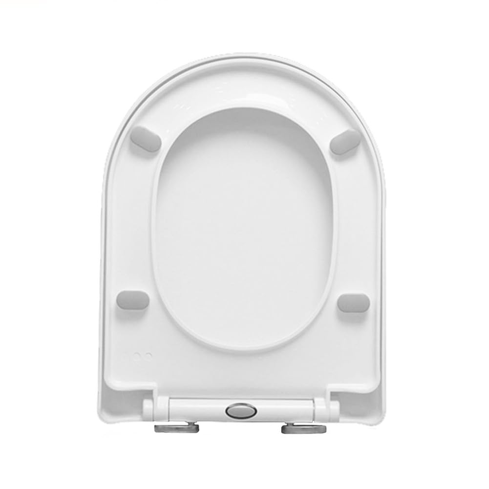Soft Close Close Toilet seat, Quick Release Hinges, Easy Install, pp Material, Standard Size, Adjustable, Lightweight, Durable, Portable, User-Friendly, Compact, Shaped