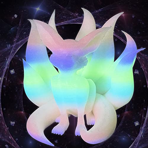 Image of BBLIFE Glow in the Dark Multicolor Rainbow PLA Filament, Fast Color Change, 1kg 1.75mm 3D Printing Material, Gradually Change Glow in Dark Color Around Every 5-10 Meters, Easy to Print
