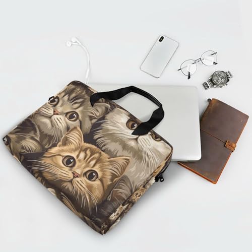 Bolso Maletín para Laptop 15.6 Pulgadas Marrón miniatura 6