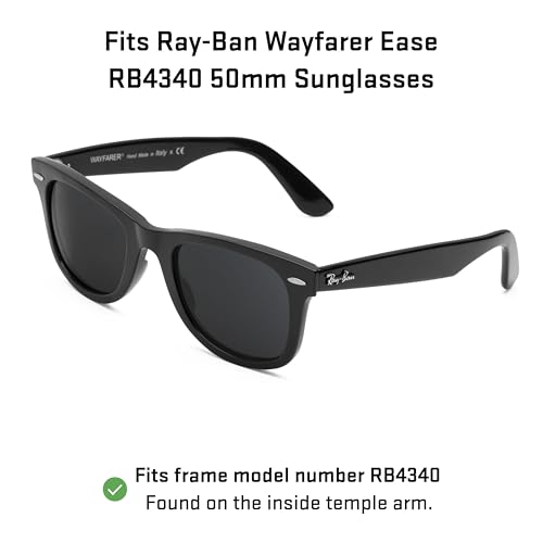 Revant Replacement Lenses Compatible With Ray-Ban Wayfarer Ease RB4340 50mm, Non-Polarized, Plasma Purple Mirrored2