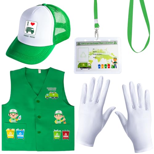 Disfraz de Camión de Basura para Niños con Accesorios miniatura 1