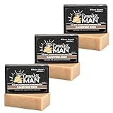 Grown Ass Man Co. Body Bars (Campfire King (Coarse Exfoliant), 3-Pack)