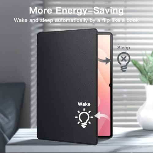 Image of JETech Cover Case for Samsung Galaxy Tab S11 Ultra with S Pen Holder, Slim Folio Stand Protective Tablet Cover, Multi-Angle Viewing, Auto Sleep /Wake (Black)