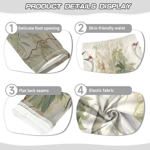 Toddler Girls Leggings Printed Yoga Pants Leggings Green Leaves Daniel Crane for Kids3