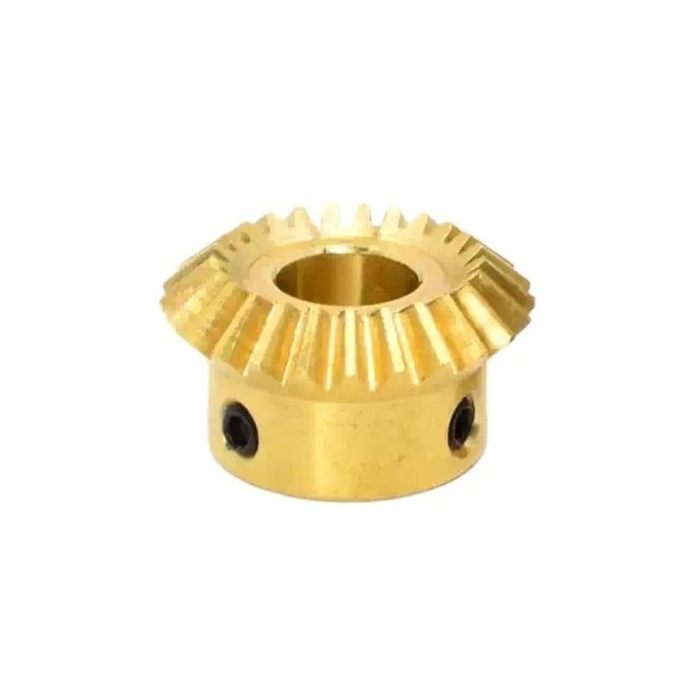 2 Stück 1:1 90 Grad ineinander greifende Winkelgetriebe, Bohrung 3/4/5/6/8 mm, 0,4 M 0,5 M 0,8 M 1 M Messing-Kegelrad(5MM*0.5M*30T)