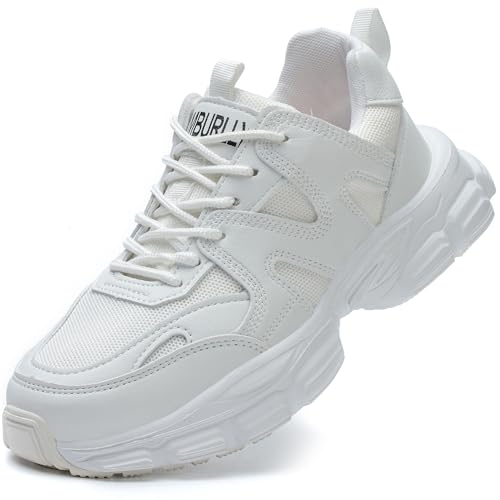 Steel Toe Shoes for Women Air Cushion Work Sneakers Breathable Safety Walking Shoes Anti-Smashing and Anti-Puncture