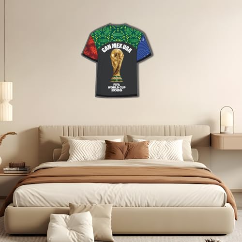 Image of Official FIFA World Cup 2026 CAN MEX USA T-Shirt Puzzles for Adults, 200 Pieces Football Merchandise Wooden Puzzles, Unique Soccer Gifts for Fans, Collectors Puzzle, Sports Souvenirs