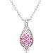 Adecco LLC 1PCS Antique Silver Vines Heart Openable Locket Essential Oil Perfume Aromatherapy Diffuser Pendant Necklace with 6 Sponge