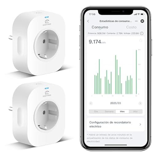 EIGHTREE Enchufe Inteligente WiFi con Medidor de Energía, Tomada Temporizador Programable, Control por Voz y APP, Compatible con Alexa, Google Home, No necesita Hub, 16A 3680W, 2 PCs | Ya disponible en tu tienda friki favorita! En mundofriki.es! EIGHTREE Enchufe Inteligente WiFi con Medidor de Energía, Tomada Temporizador Programable, Control por Voz y APP, Compatible con Alexa, Google Home, No necesita Hub, 16A 3680W, 2 PCs | Ya disponible en tu tienda friki favorita! En mundofriki.es!