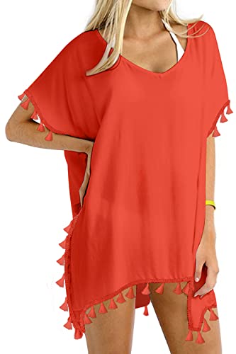 Image of Yincro Women's Chiffon Swimsuit Beach Bathing Suit Cover Ups for Swimwear