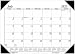 House of Doolittle 12-Month Laminated Wall Planner, 36" x 24", Undated