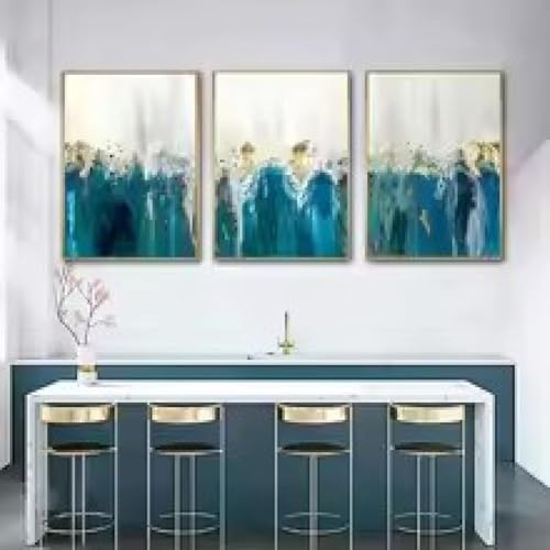 Affiches nordiques de peinture verte abstraite pour sublimer votre décoration intérieure