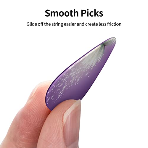Médiators Guitare Lot de 12 Médiators Violet Fleur de Lotus Pour Guitare Électrique Guitare Acoustique Diverses Guitares - Les Beatles, Paul McCartney, John Lennon, RIngo Starr, George Harrison Médiators Guitare Lot de 12 Médiators Violet Fleur de Lotus Pour Guitare Électrique Guitare Acoustique Diverses Guitares – Image 3