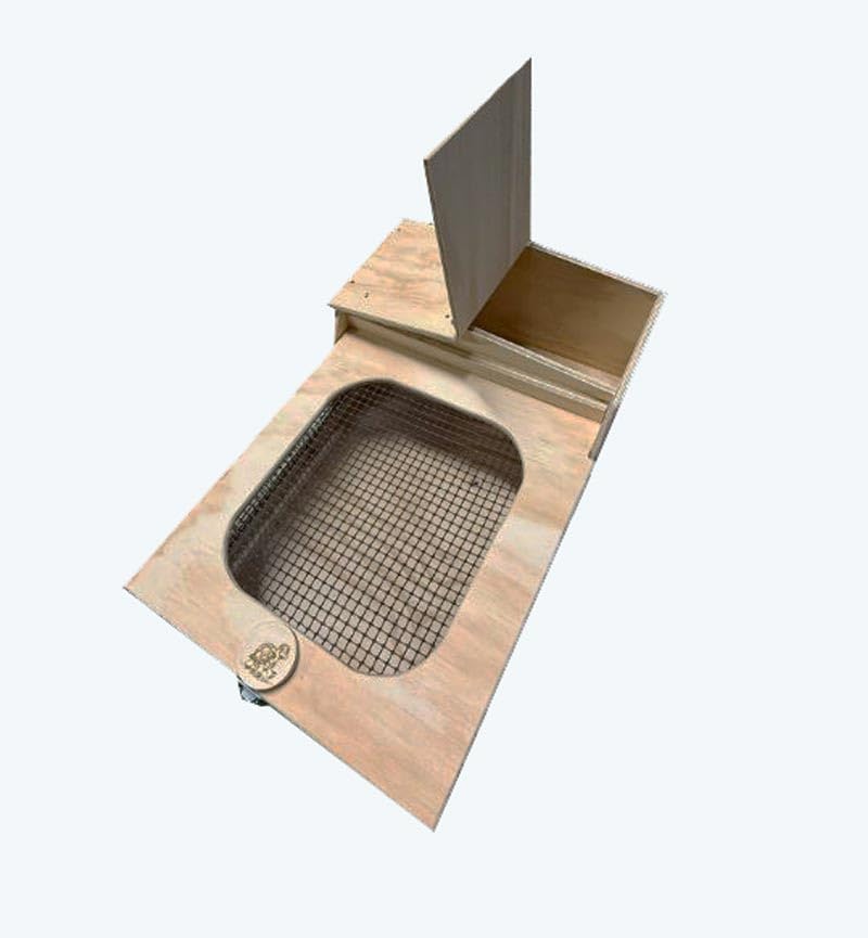Casetta teca terrario tartarugario casa per taratarughe tartaruga di terra rettili recinto recinzione gabbia trasportino 60x40x23h box scatola cassetta box per animali lumache