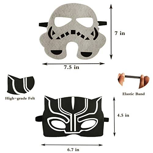 Nuoman 30 Pcs Superhero Masks Party Favors For Kids, Super Heroes Birthday Party Masks Christmas Halloween Cosplay Party Supplies #TOP2