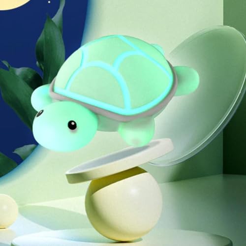 Image of Desidiya Cute Turtle Night Light, LED Bedside Baby Room Lamp, Soft BPA-Free Silicone, USB Rechargeable Lamp with Touch Sensor Control Table Light for Kids, Birthday Gifts, Valentine Gift