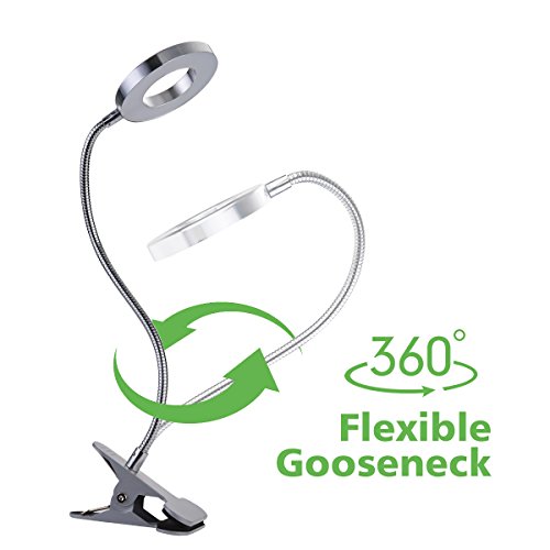 Faretto con aggancio a clip, utile per leggere a