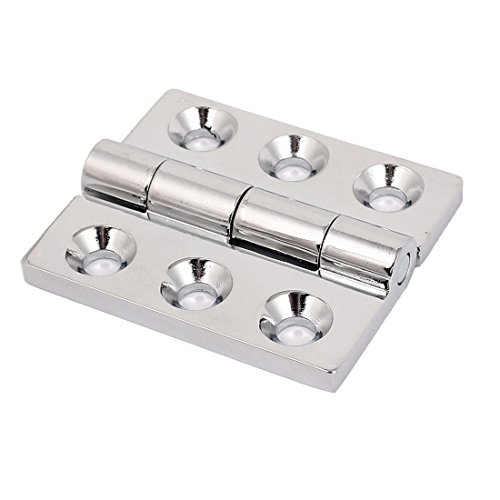 Aexit 65mm x Clothes Hangers 55mm Zinc Alloy Cupboard Cabinet Door Butt Hinge Children's Clothes Hangers Silver Tone