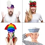 12 Assorted Funny Hats Crazy Party Hat for Adult Teen, Photo Booth Props Dress Up Costume Accessories - Image 5