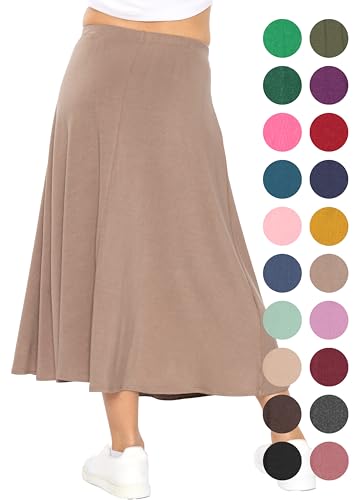 Image of STRETCH IS COMFORT Girls Skirts Flowy A Line Knee Length and Ankle Length | Elastic Waist, Kids School Skirt, Girls Maxi Skirt, Black Skirt For Girls, Faldas Para Ninas, Girls Long Skirt, Long skirts