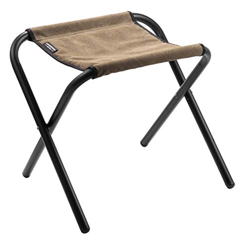 キャンピングムーン(CAMPING MOON) フォールディングスツール アウトドア チェア 折りたたみ ローチェア ロースタイルチェア 帆布生地 カーキ色 F-35-K
