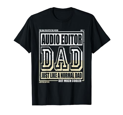 Como un padre normal Editor de audio Camiseta