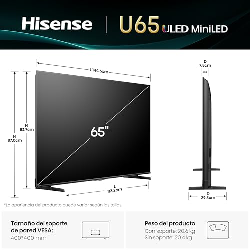 La Mejor Lista de hisense 65 4k los más solicitados. 20 Imagen adicional