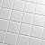 2" x 2" Essential White Matte Finish Ceramic Mosaic Tile on mesh Mount