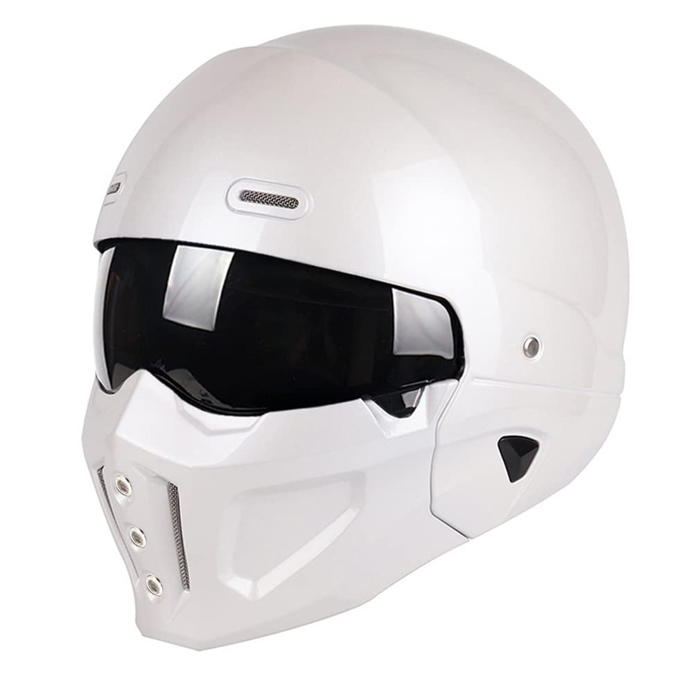Open Face Full face Helmet Motorcycle Modular Helmets for Unisex-Adult Street Bike Cruiser Scooter DOT Approved