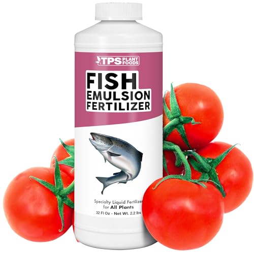 Fish Emulsion Fertilizer, Complete Fish Emulsion Plant Food, 32 oz (1 Quart)
