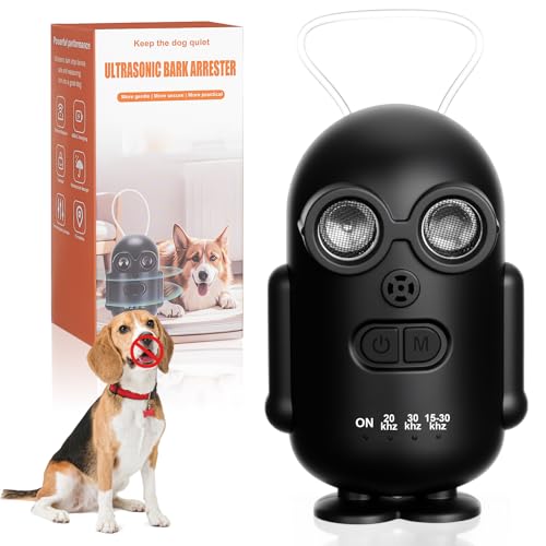 Anti Barking Device for Dogs，Dog Bark Deterrent Devices，30Ft Effective Range and 3 Adjustable Modes，Waterproof for Outdoor Use Dog Barking Silencer，Suitable for All Kinds of Dogs