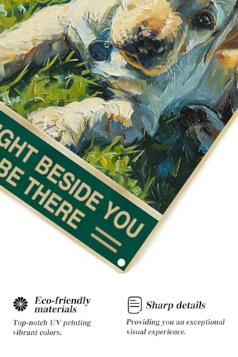 TopPacific Labrador Retriever-Schild, Retro-Blechschild mit Aufschrift 'Look Right Beside You', für Draußen und drinnen, Wandposter, Hausbar, Laden, Dekorationen, Kaffee, Vintage-Schild, Geschenk