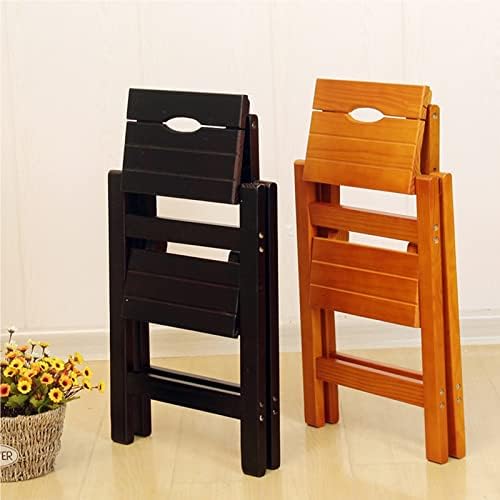 Wooden 2 Step Stepladder Stool, Multifunctional Library Steps, Bookshelf Display Shelf Ladders, Shoe Bench, Flower Rack for Kitchen and Garden