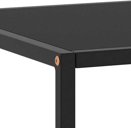 Miniatura 20 de Mesa de centro, mesa de centro industrial, mesa de centro moderna de mediados de siglo, mesa central para sala de estar, mesa de cóctel, mesa Negro