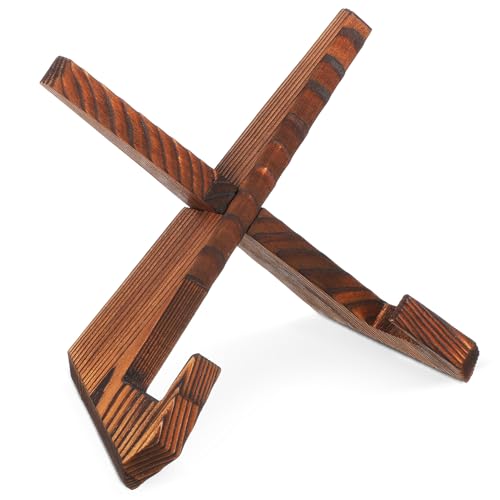 ABOOFAN Cookbook Stand Postcard Display Wooden Book Stand for Reading Book Holder for Kitchen Elegant