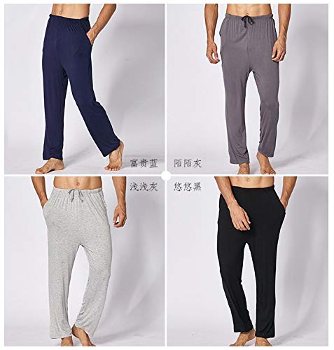 Men's Modal Pajama Pants Lounge Pants with Pockets Soft Sleep Pj Bottoms3