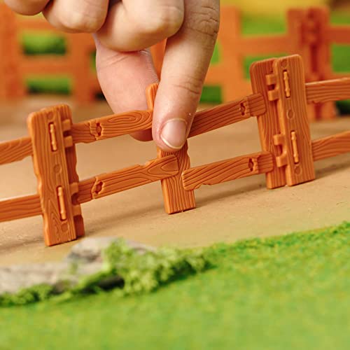 Dino Ranch Action Pack Featuring Stegosaurus - 4 Fence Pieces To Connect- Four Styles To Collect - Toys For Kids, Your Favorite Pre-Westoric Ranchers #TOP6
