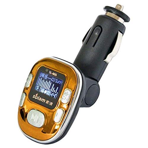 Transmisor FM del Coche Reproductor Multimedia Mp3 Sl-605 12V Encendedor De Cigarrillos 2Gb - Oro