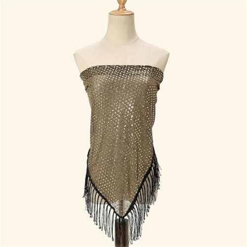 Sequins Scarf Sparkling Party Scarf Adjustable Headscarf Women Stylish Accessory for Fashionable Women4