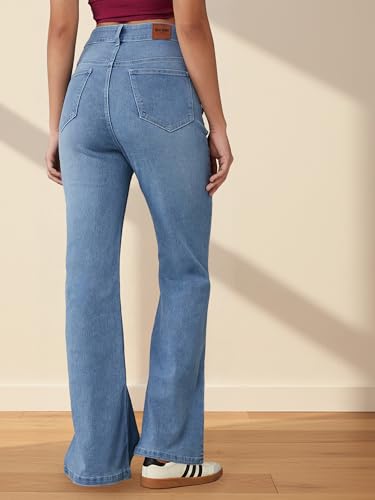 Image of Dolce Crudo Women's High Waist Straight Fit Jeans