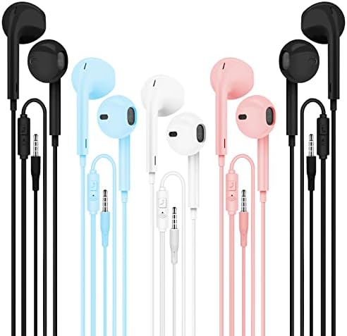 Earbuds Wired with Microphone:...