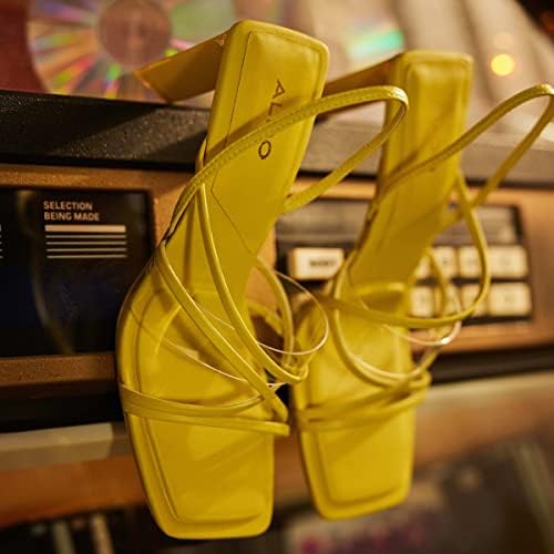 ALDO Women's Jennifer Heeled Sandal, Bright Green, 7 | Image 6