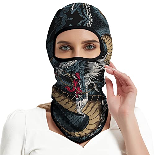 Image of 3PCS Balaclava Ski Mask Motorcycle Full Face Mask Outdoor Tactical Hood Headwear Mask Unisex for Cycling Halloween Windproof