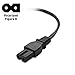 Cable Matters 2-Pack 2 Prong Vizio TV Power Cord Replacement - 10ft, NEMA 1-15P to IEC C7, Polarized AC Power Cord for PS2, TV, and More