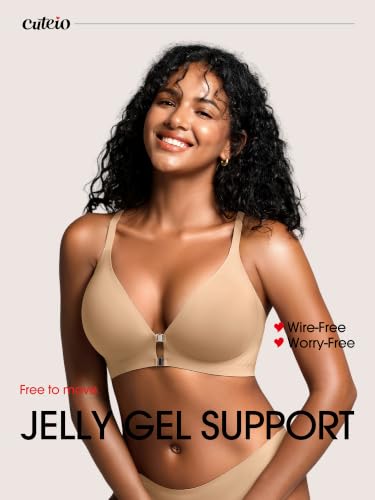 Image of Racerback Jelly Bras with Metal Magnetic Front Closure - S-XL