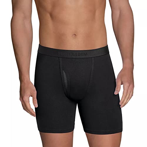 Fruit of the Loom Men's Boxer Briefs Stripes & Solids7-Pack Signa...
